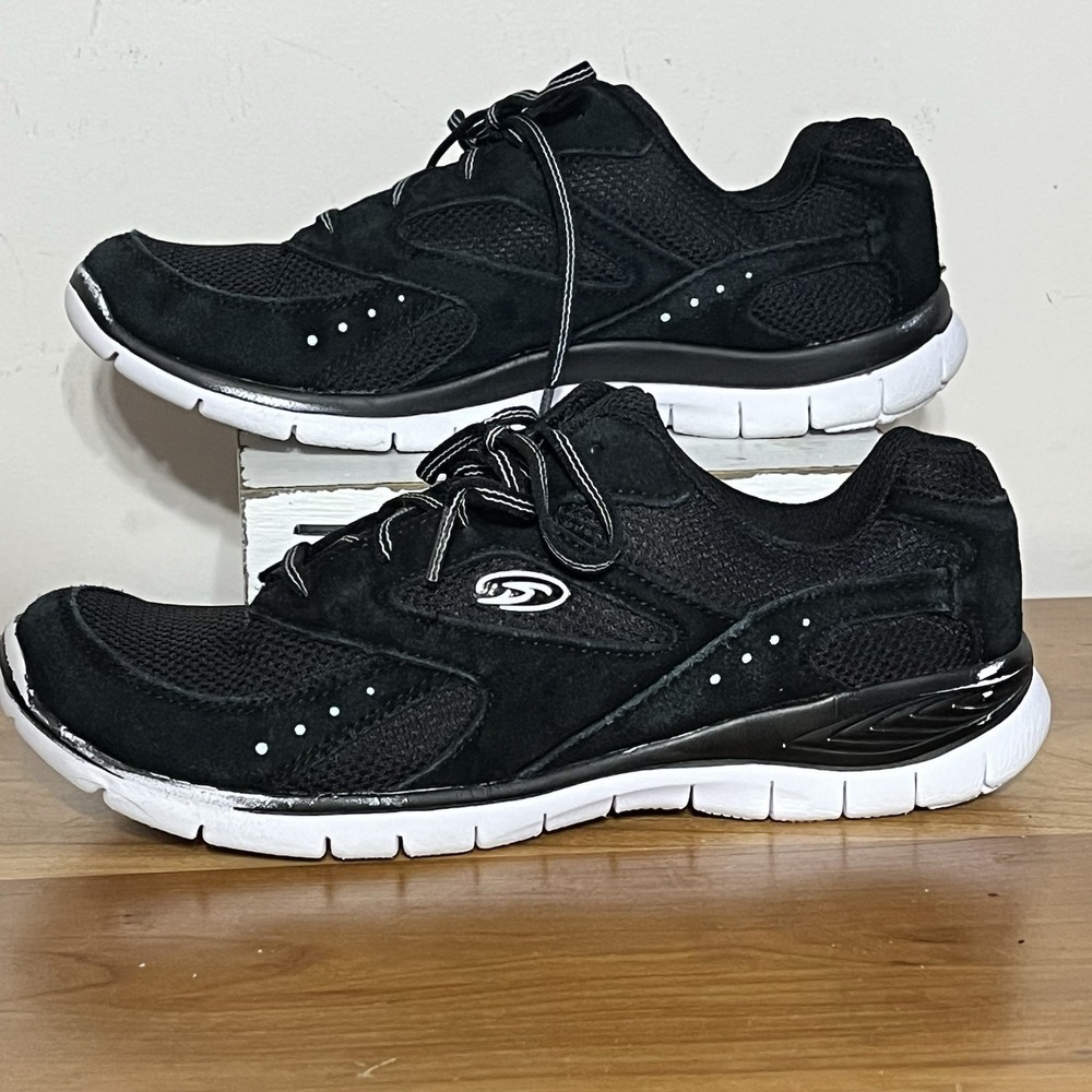 Dr Scholl's Women's Frida Tech Running Shoes Black‎ & White Size 9.5
